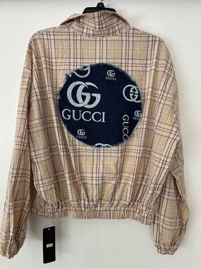 New Talent/Gucci Lightweight Plaid Button up Top/Shirt 2XL